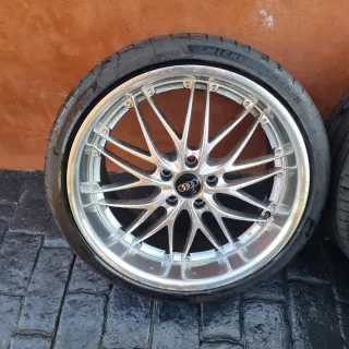 Llantas Audi 5x112 9.5 garganta pulida