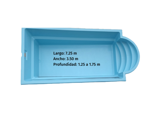 Piscina de poliéster 7.20x3.20m
