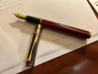 Penna Stilografica Vintage Argento