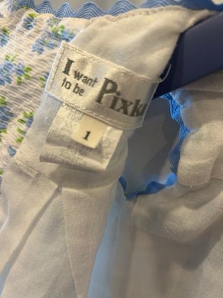 Vestido piqué niña 1 año floral