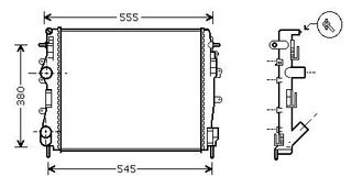 Radiador RENAULT Kangoo 1.5DCi 01-