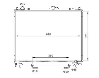 Radiador MITSUBISHI Pajero IV 3.2 DiD 00-