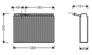 Evaporador PEUGEOT 206 98- // CITROEN Xsara Picasso 99-