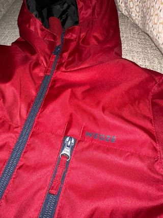 Mono de nieve rojo y azul T8