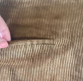 Falda mini pana marrón Zara Talla XS