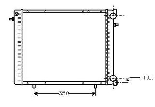 Radiador RENAULT 19 1.9 D