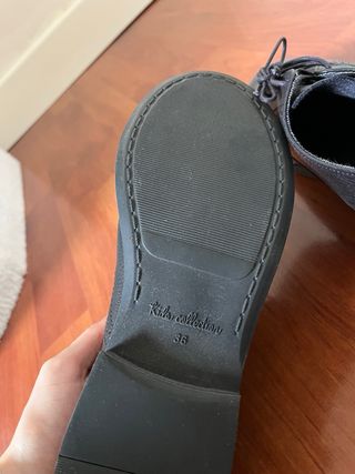 Zapatos de vestir de piel azul marino niño