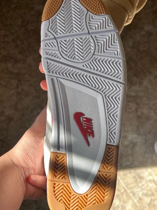 Zapatillas Air Jordan 4 Retro Blanco Rojo