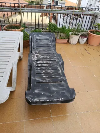 Tumbonas de jardín de plástico