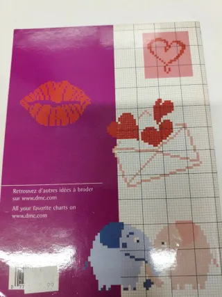 Libro punto de cruz:"Love"