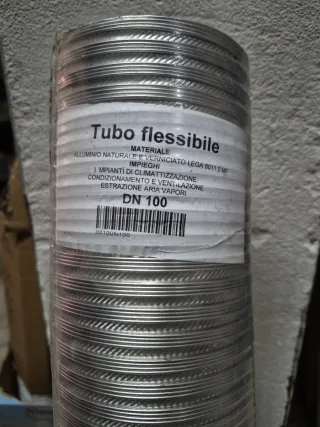 Tubo flessibile alluminio DN 100