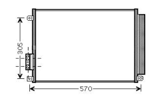 Condensador FIAT 500 07- (Todos) / Panda 12- (Todos) // FORD Ka 1.2/1.3TDCi 08- // LANCIA Ypsilon 0.9/1.2/1.3 11-