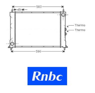 Radiador ROVER 214 / 216 / 414 +AC 90-