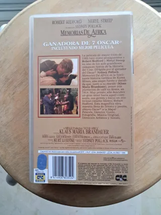 Cinta VHS Memorias de África