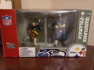 Figuras NFL McFarlane Polamalu y Hasselbeck