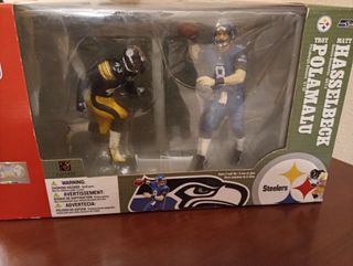Figuras NFL McFarlane Polamalu y Hasselbeck