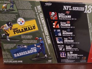 Figuras NFL McFarlane Polamalu y Hasselbeck