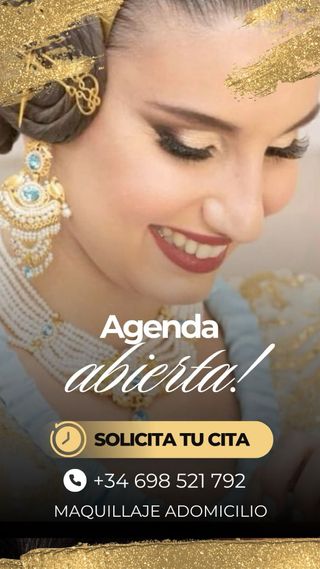 Maquillaje fallera a domicilio