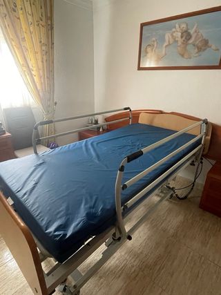 Cama articulada madera y metal