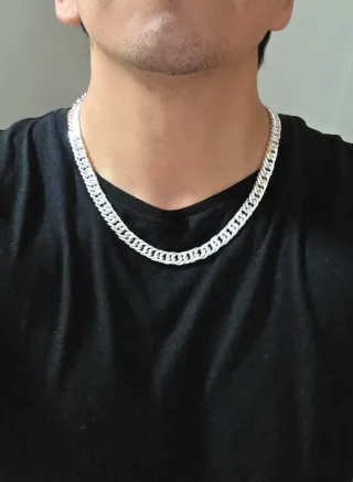 Collar Grueso de Plata 925 de 50/55 cm