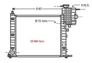 Radiador MERCEDES Vito 108/110 CDI 99-