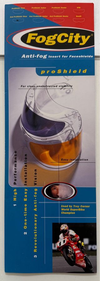 Protector Antivaho FogCity para Viseras Casco Moto