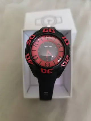Reloj Calypso Negro y Rojo