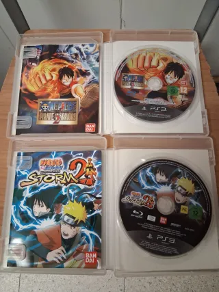 4 Juegos PS3 Naruto y One Piece