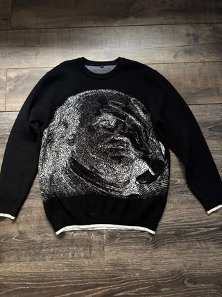 Jersey Zara Estampado Negro Blanco