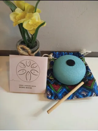 Handpan tamburo meditazione steel tongue mini drum