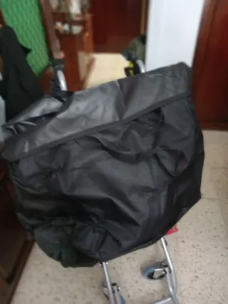 Silla de rueda de tránsito pegable con bolsa de tr