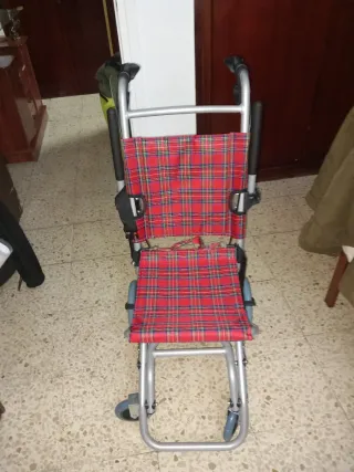Silla de rueda de tránsito pegable con bolsa de tr
