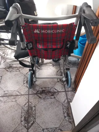 Silla de rueda de tránsito pegable con bolsa de tr