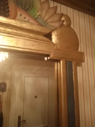 Espejo Decorativo Rectangular Dorado antiguo.