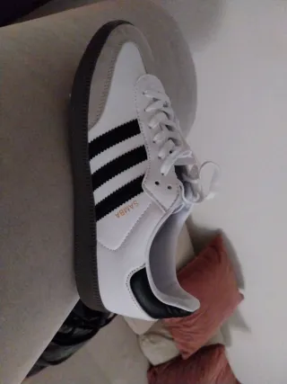 Adidas Samba Zapatillas Deportivas Blancas y Negra