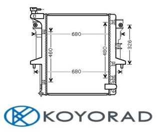 Radiador MITSUBISHI L200 2.5DiD 06-