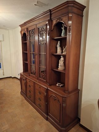 Mueble aparador vitrina madera maciza