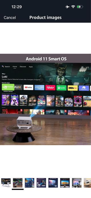 Smart Projector with WiFi and Bluetooth