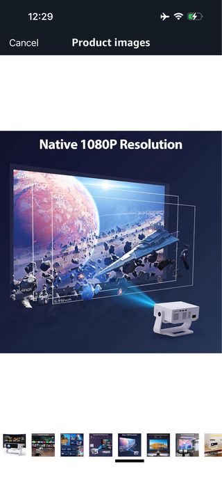 Smart Projector with WiFi and Bluetooth