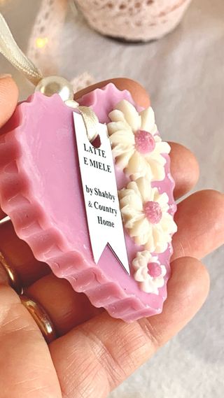 Cuore Cera Artigianale Latte e Miele