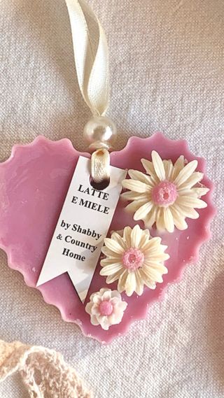 Cuore Cera Artigianale Latte e Miele