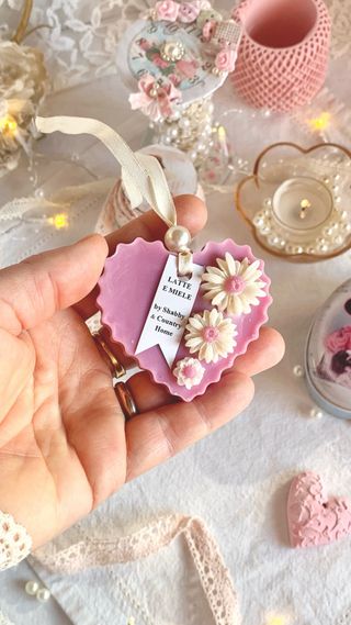 Cuore Cera Artigianale Latte e Miele