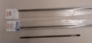 3 Barras Cortina Latón Extensibles Biok