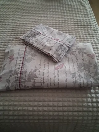 Juego de sábanas y funda de almohada 90