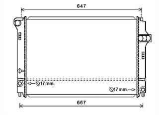 Radiador TOYOTA Yaris 1.5 Hybrid 12-