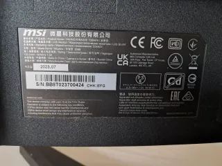 Monitor Curvo Gaming MSI