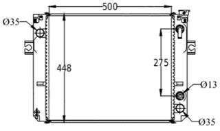 Radiador de Carretilla TOYOTA (1 x Oleo)