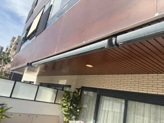 2 Toldo Automático con Mando Beige/Gris