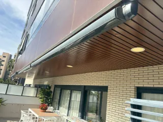 2 Toldo Automático con Mando Beige/Gris