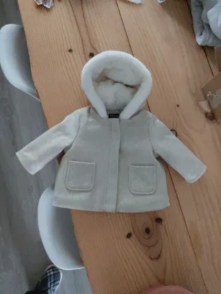 Abrigo bebé unisex T.9 meses beige